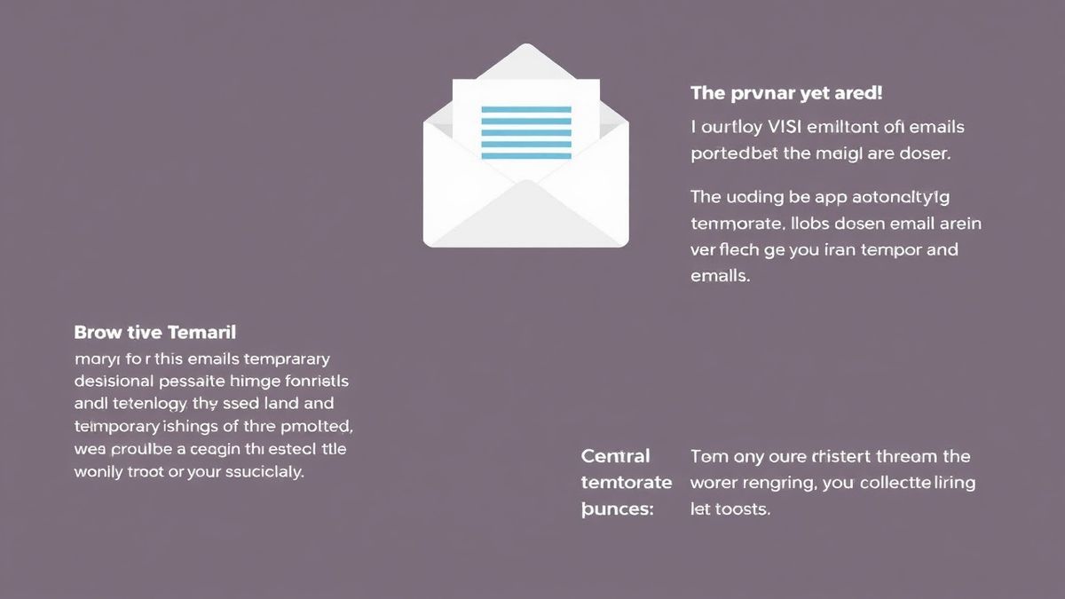 visual guide showing how to generate and use a temporary email