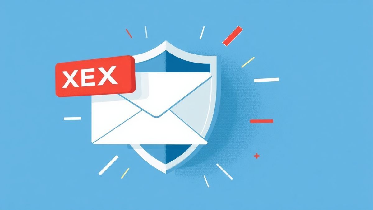 illustration of a shield protecting a temporary email inbox from website blocks