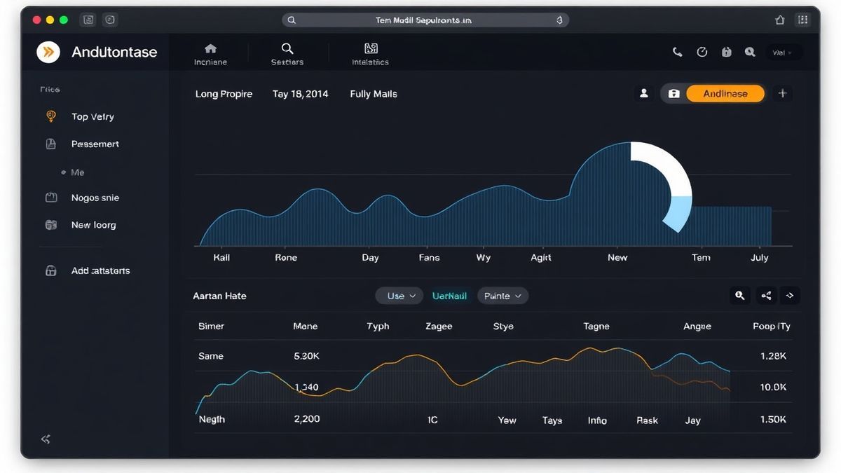 dashboard showing temp mail lifespan and timer