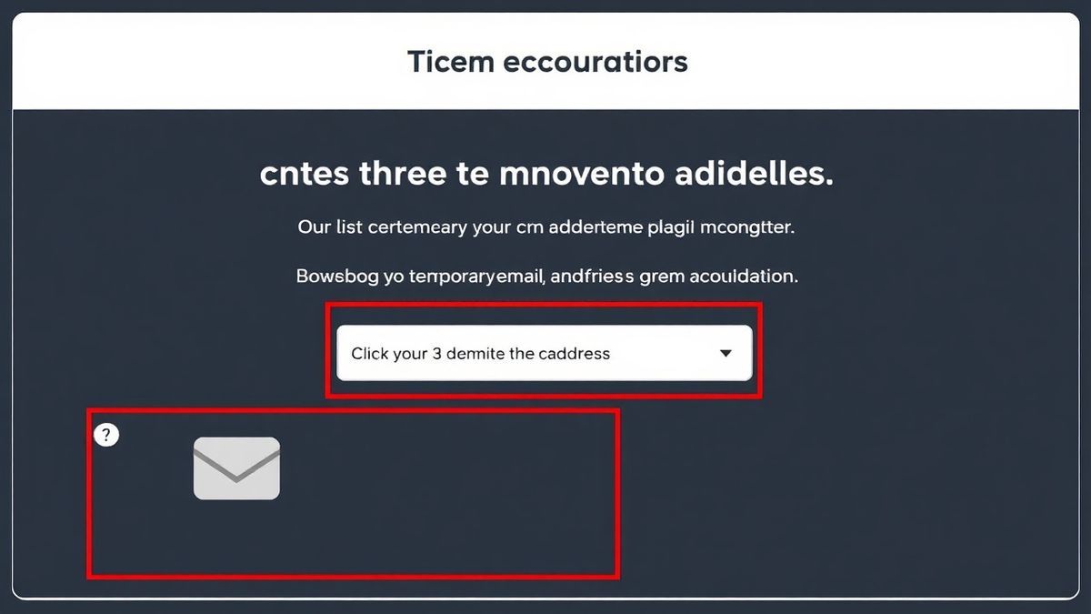 A three-step infographic showing how to generate a temp mail, use it for signup, and receive the verification email