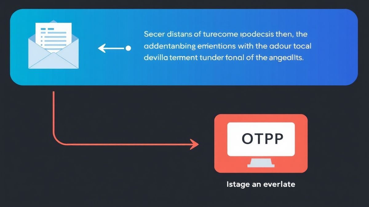 Visual guide showing the process from generating email to receiving OTP